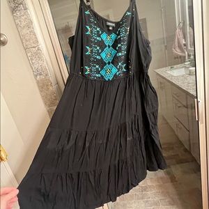 Black sun dress